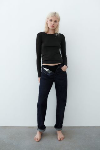 Zara + Long Sleeve T-Shirt