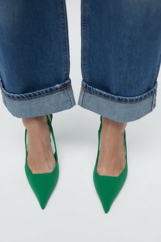 Zara + Heeled Slingbacks