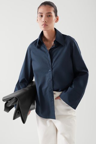 Cos + Relaxed-Fit Wide-Sleeve Shirt
