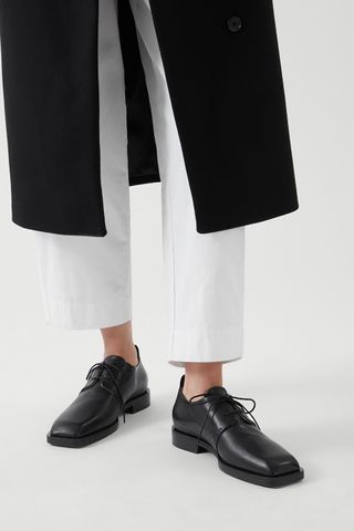 Cos + Square Toe Leather Brogues
