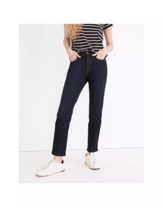 Madewell + Mid-Rise Stovepipe Jeans in Larkspur Wash: Tencel Denim Edition
