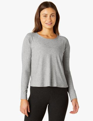Beyond Yoga + Featherweight Morning Light Pullover