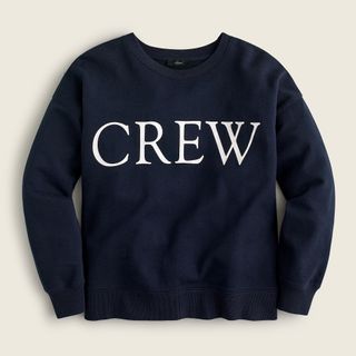 J.Crew + Limited-Edition Original Cotton Terry Logo Sweatshirt in Navy