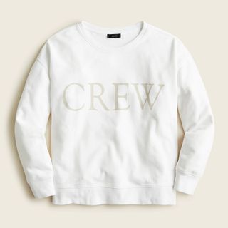 J.Crew + Limited-Edition Original Cotton Terry Logo Sweatshirt in White