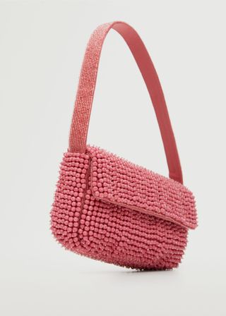 Mango + Beaded Baguette Bag