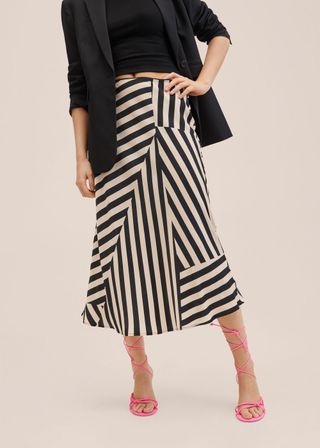 Mango + Striped Skirt