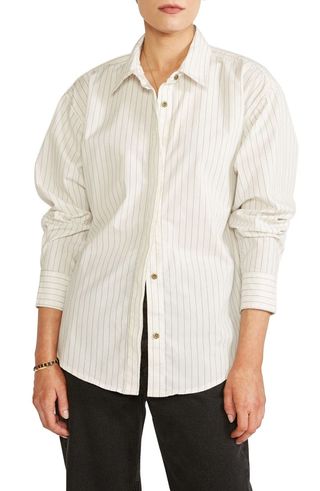 Ética + Joni Pinstripe Button-Up Shirt