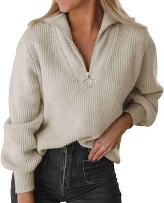 Koosufa + Half Zip Pullover Sweater