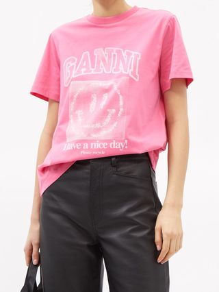 Ganni + Have a Nice Day T-Shirt