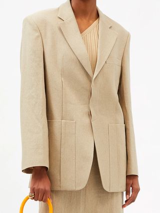 Jacquemus + Homme Oversized Flax Suit Jacket
