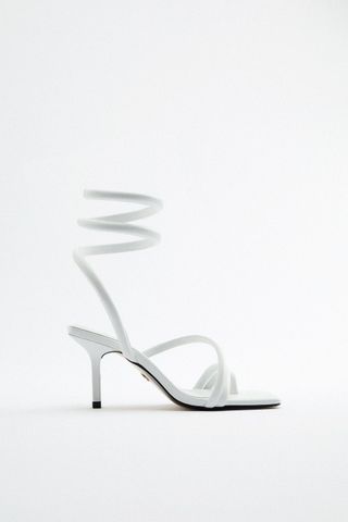 Zara + Spiral Strap Heeled Sandals
