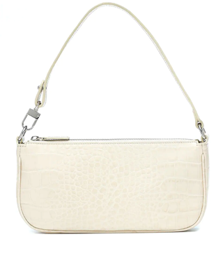 BY FAR + Rachel Croc-Effect Leather Shoulder Bag