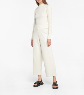 Vince + Ribbed-Knit Cropped Pants