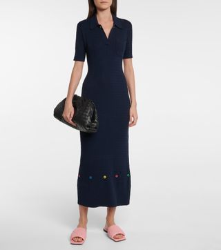 Staud + Cecily Cotton-Blend Knit Dress