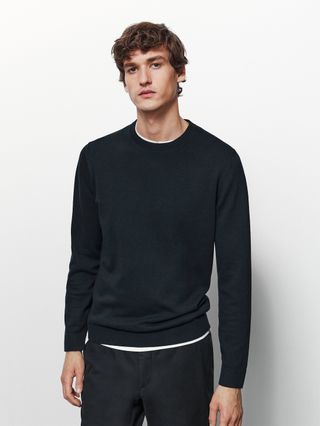 Massimo Dutti + Crew Neck Knit Sweater