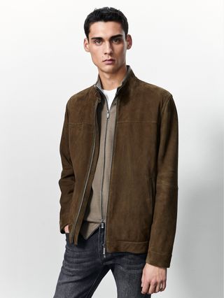 Massimo Dutti + Suede Jacket