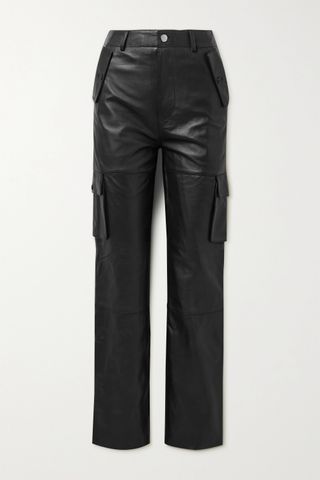 Deadwood + Convoy Recycled Leather Straight-Leg Cargo Pants