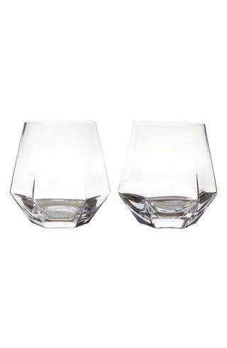 MoMA + Radiant Set of 2 Crystal Glasses