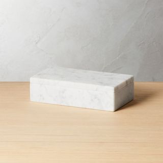 CB2 + Small White Marble Box