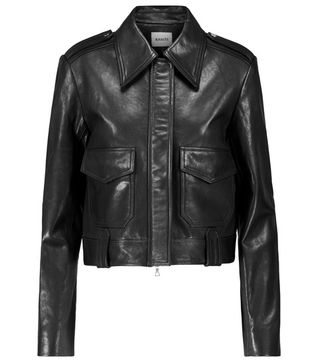 Khaite + Cordelia Leather Crop Jacket