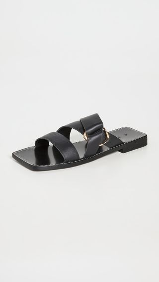 Aje + Oasis Strap Leather Ring Sandals