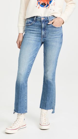 Mother + The Insider Crop Step Fray Jeans