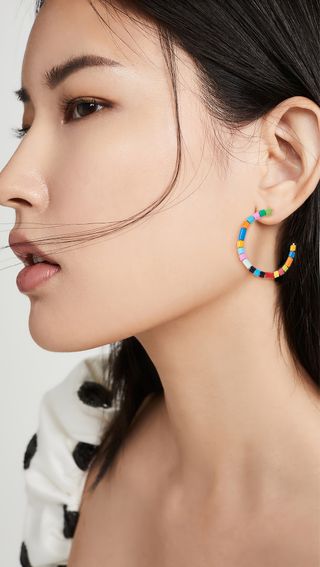 Roxanne Assoulin + U-Tube Hoop Earrings
