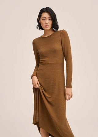 Mango + Textured Knitted Dress