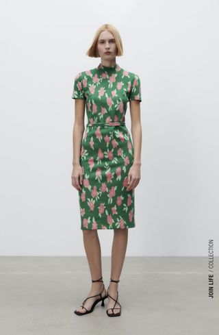 Zara + Jacquard Dress Belt