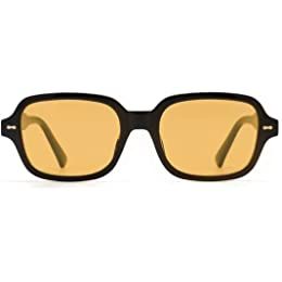 Vanlinker + Rectangle Yellow Sunglasses