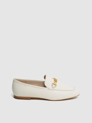 Reiss + Evan Chain Detail Loafers