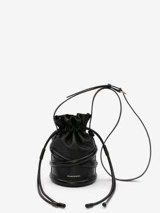 Alexander McQueen + Soft Curve Drawstring Bag