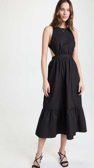 English Factory + Elastic Detail Sleeveless Dress