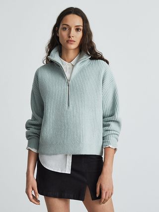 Everlane + Merino Half-Zip Sweater