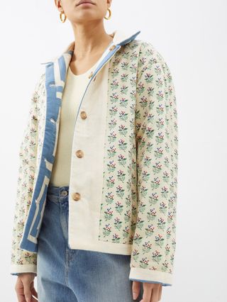 Bode + White House Steps Reversible Quilted Cotton Jacket