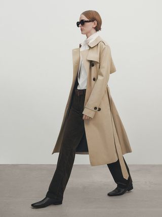 Massimo Dutti + Trench Coat With Belt
