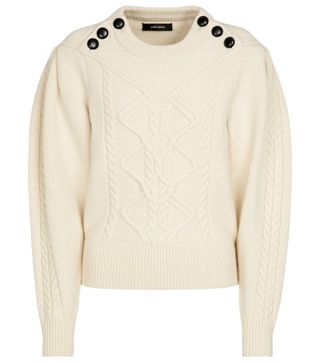 Isabel Marant + Galia Cable-Knit Wool-Blend Sweater