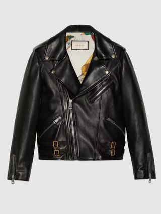 Gucci + Plongé Leather Biker Jacket