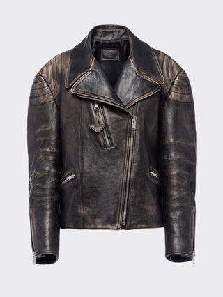 Prada + Leather Biker Jacket