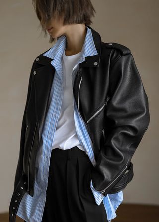 The Frankie Shop + Aria Faux Leather Jacket