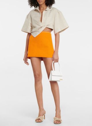 Jacquemus + La Jupe Sorbetto Toweling Miniskirt