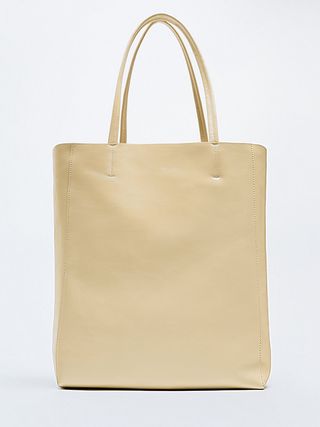 Zara + Everyday Leather Tote Bag