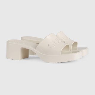 Gucci + Rubber Slide Sandals