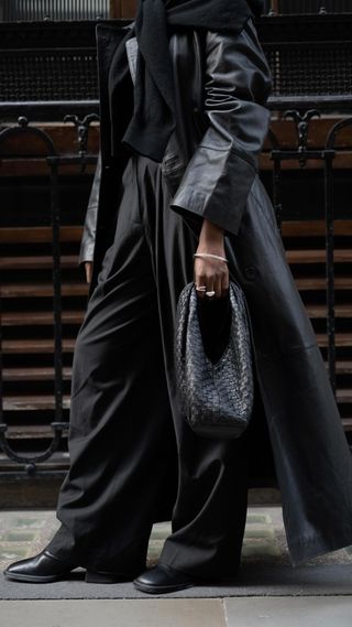 Wide Leg Cropped Pants Outfit For Work - Color & Chic