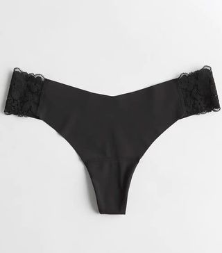 Gilly Hicks + No Show Lace Side Thong