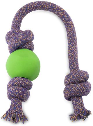 Beco + Rubber Ball on Rope Dog Toy