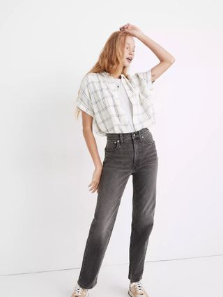 Madewell + The Perfect Vintage Straight Jean in Cosner Wash