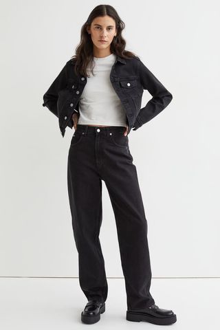H&M + 90s Baggy Ultra High Waist Jeans