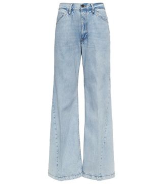 Frame + Le Baggy Palazzo High-Rise Flared Jeans