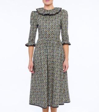 O Pioneers + Polly Dress Sage and Mustard Floral
